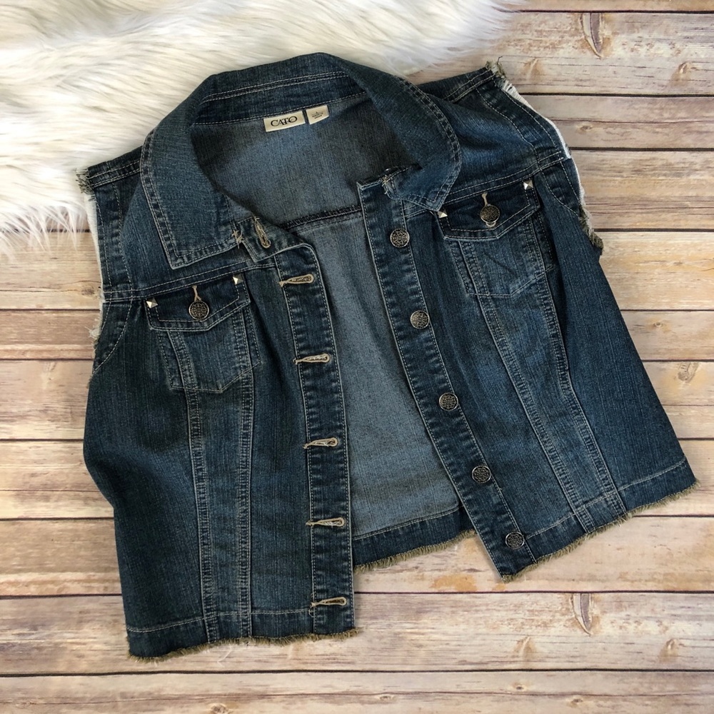 CATO Denim Fashion Vest - Picture 4 of 8